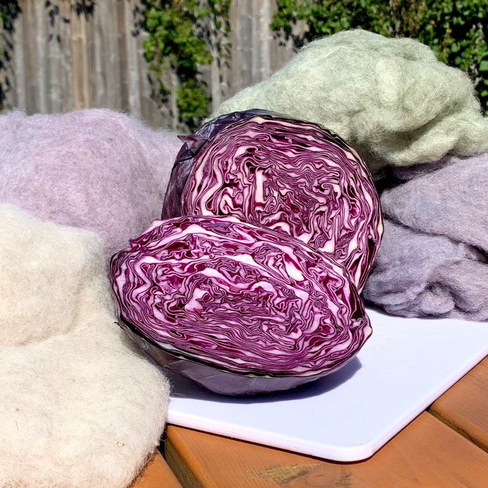 Naturally Dyeing Wool With Red Cabbage