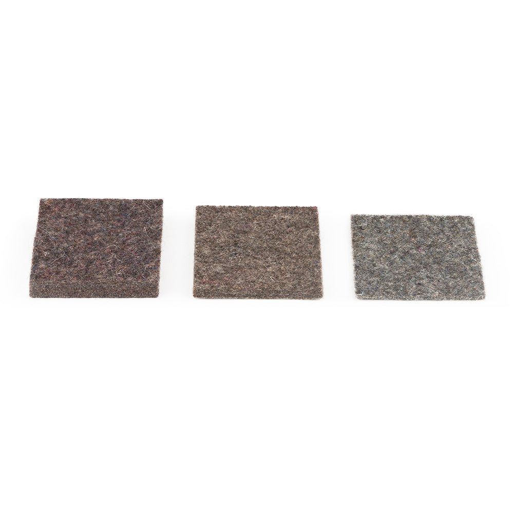 F-15 Industrial Felt Samples - 1/8" 1/4" 1/2" Thick