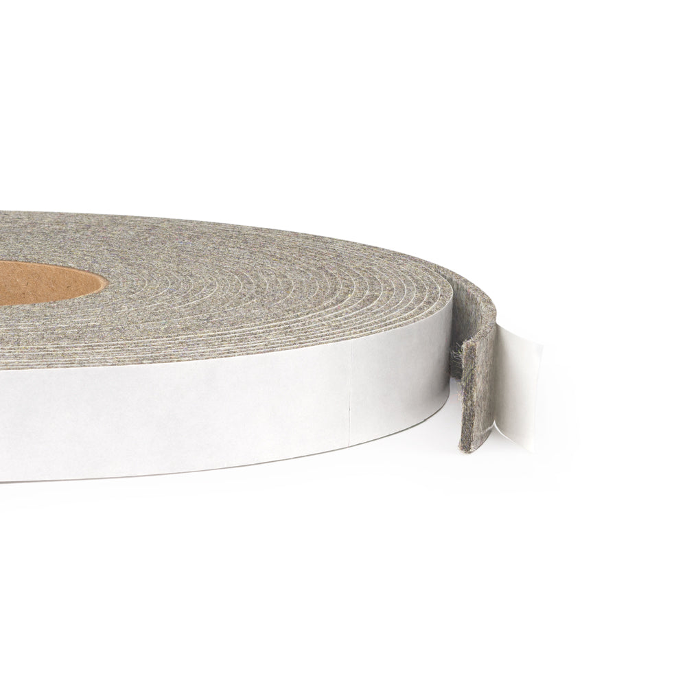 F-3 Industrial Felt Stripping with Adhesive - 50' Long