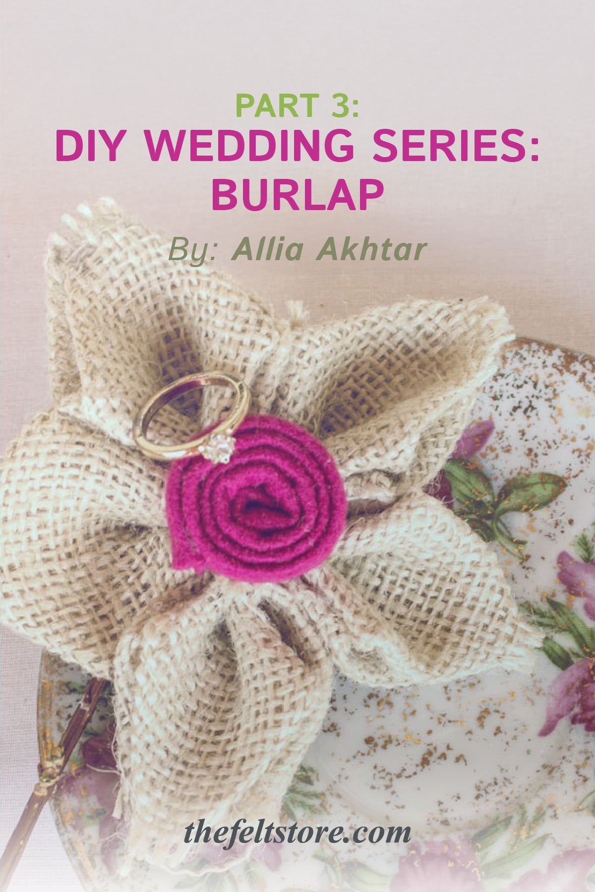 Burlap for Wedding Series Part 3