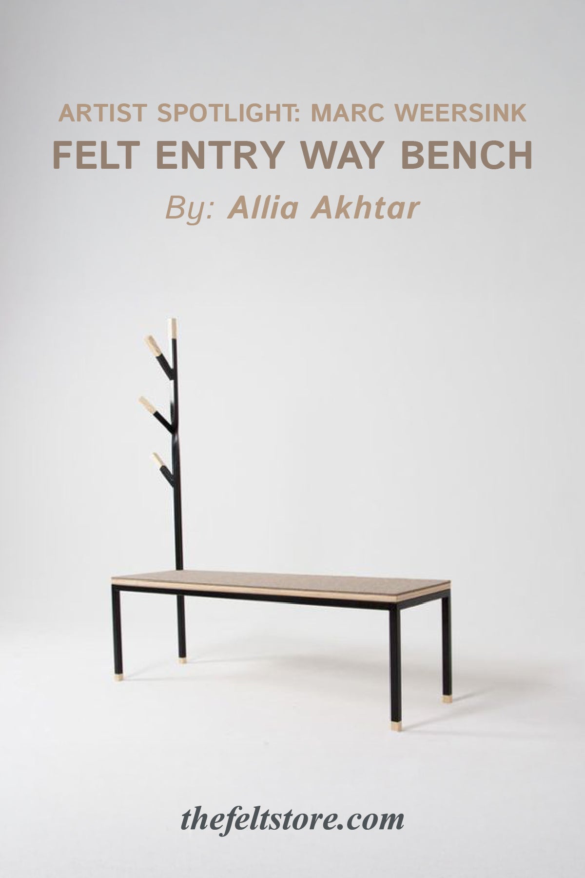 Feature of the Week: Felt Entryway Bench by designer Marc Weersink
