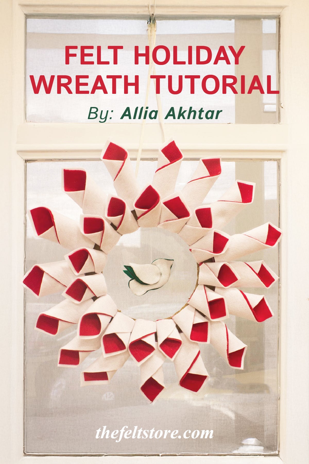 Felt Holiday Wreath Tutorial