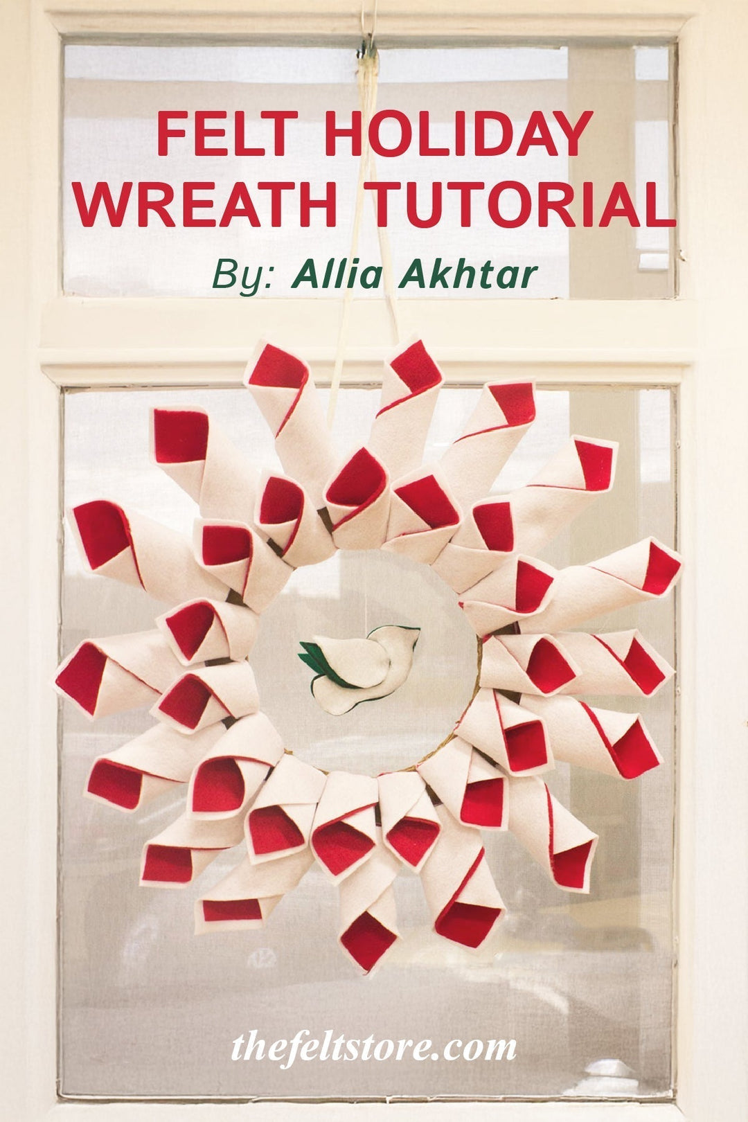 Felt Holiday Wreath Tutorial