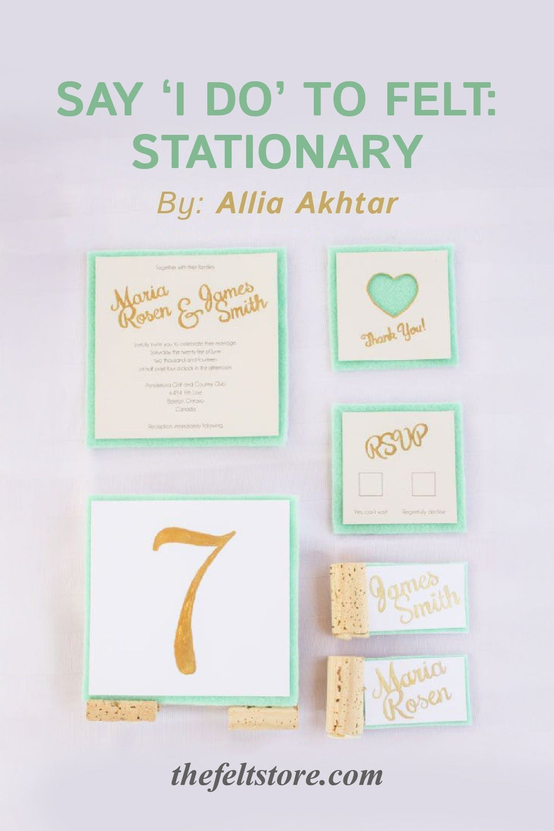 Say 'I Do' to Felt - Stationary