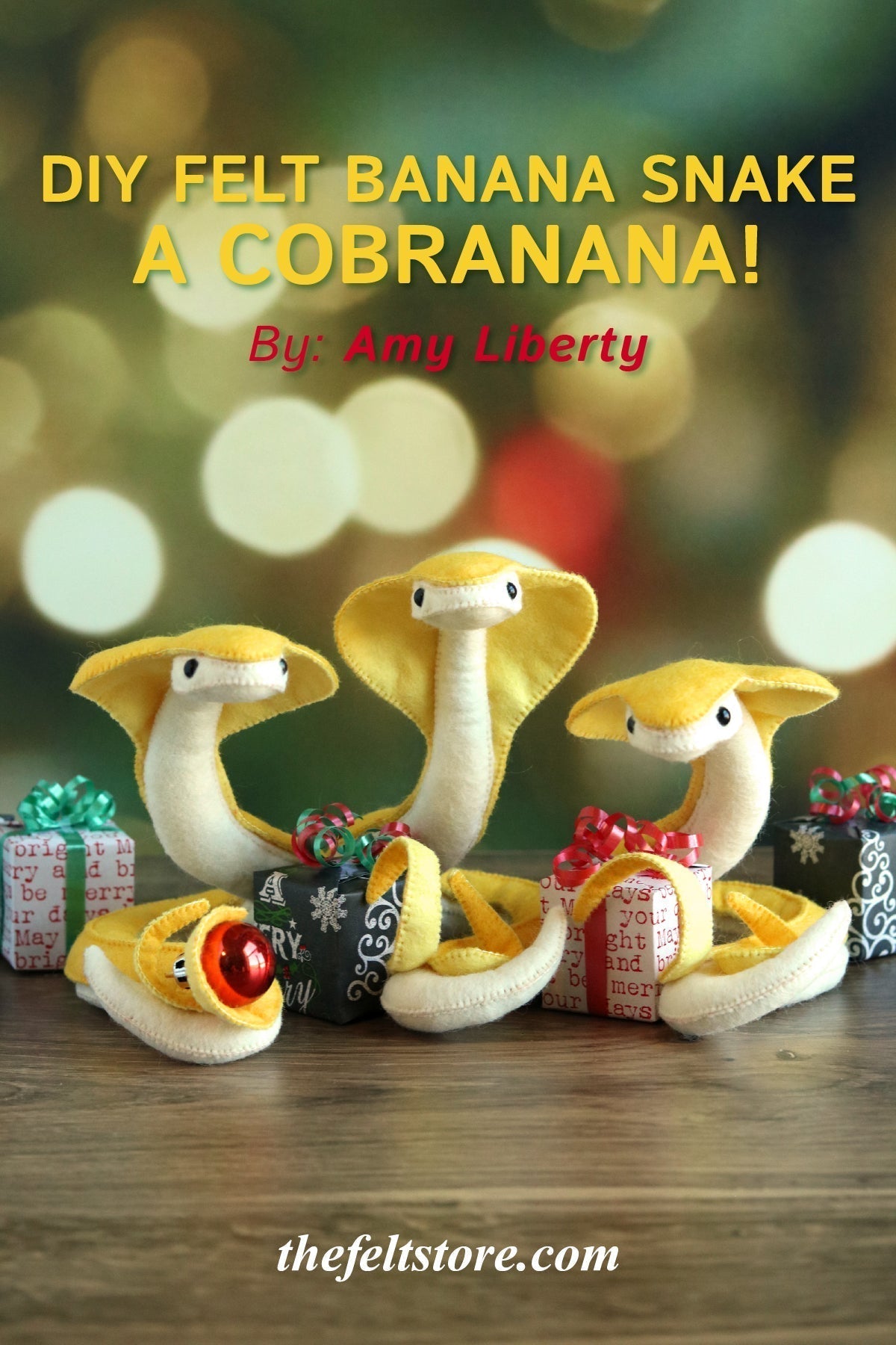 DIY Felt Banana Snake - a Cobranana!