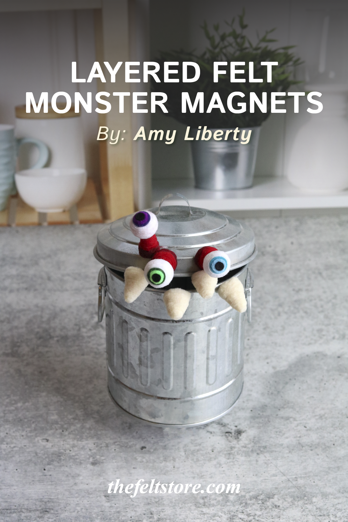 Layered Felt Monster Magnets