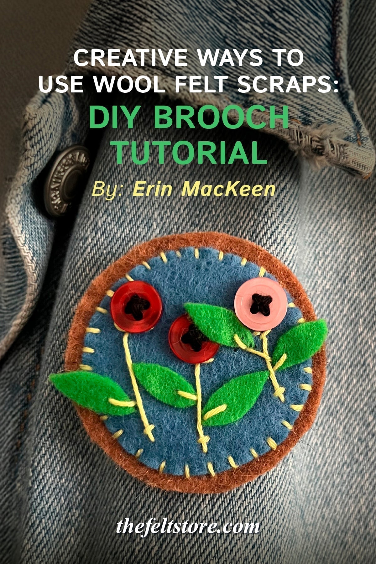 Creative Ways to Use Wool Felt Scraps: DIY Brooch Tutorial