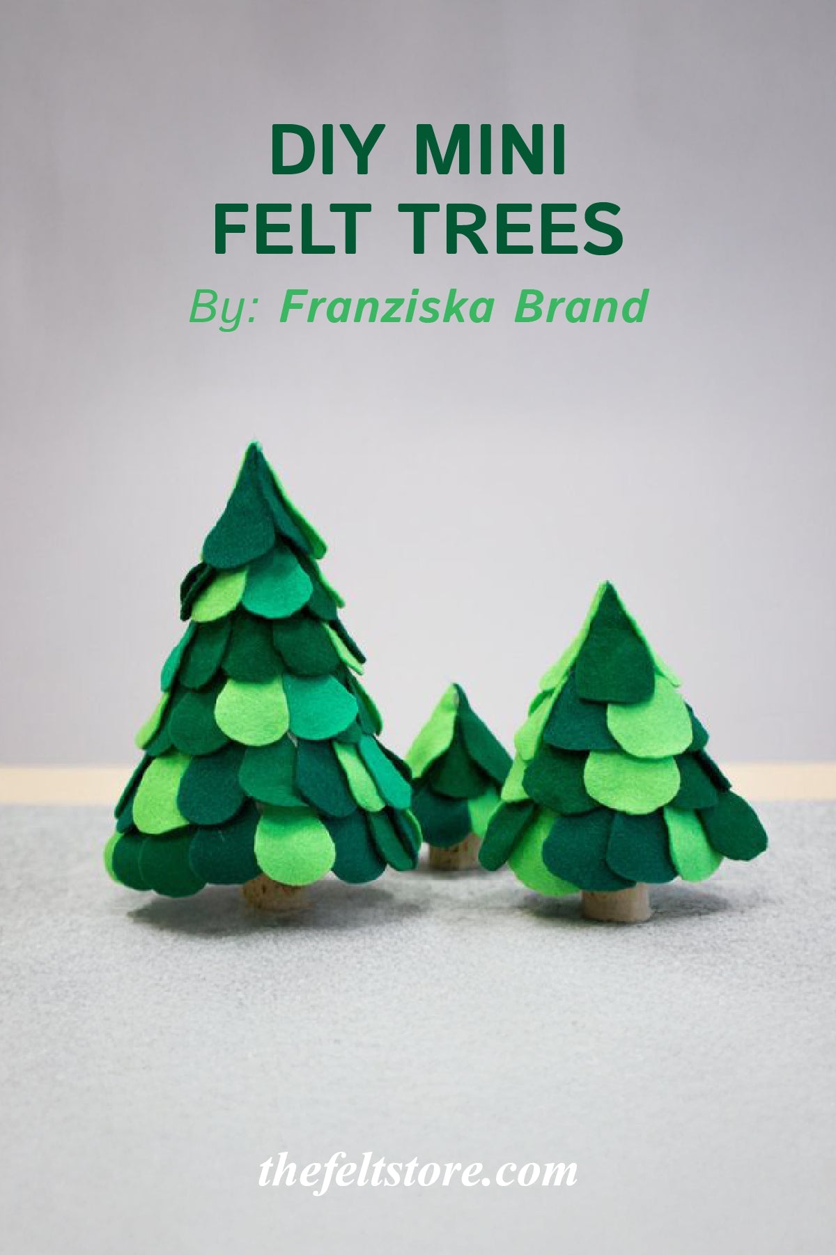 DIY Mini Felt Trees