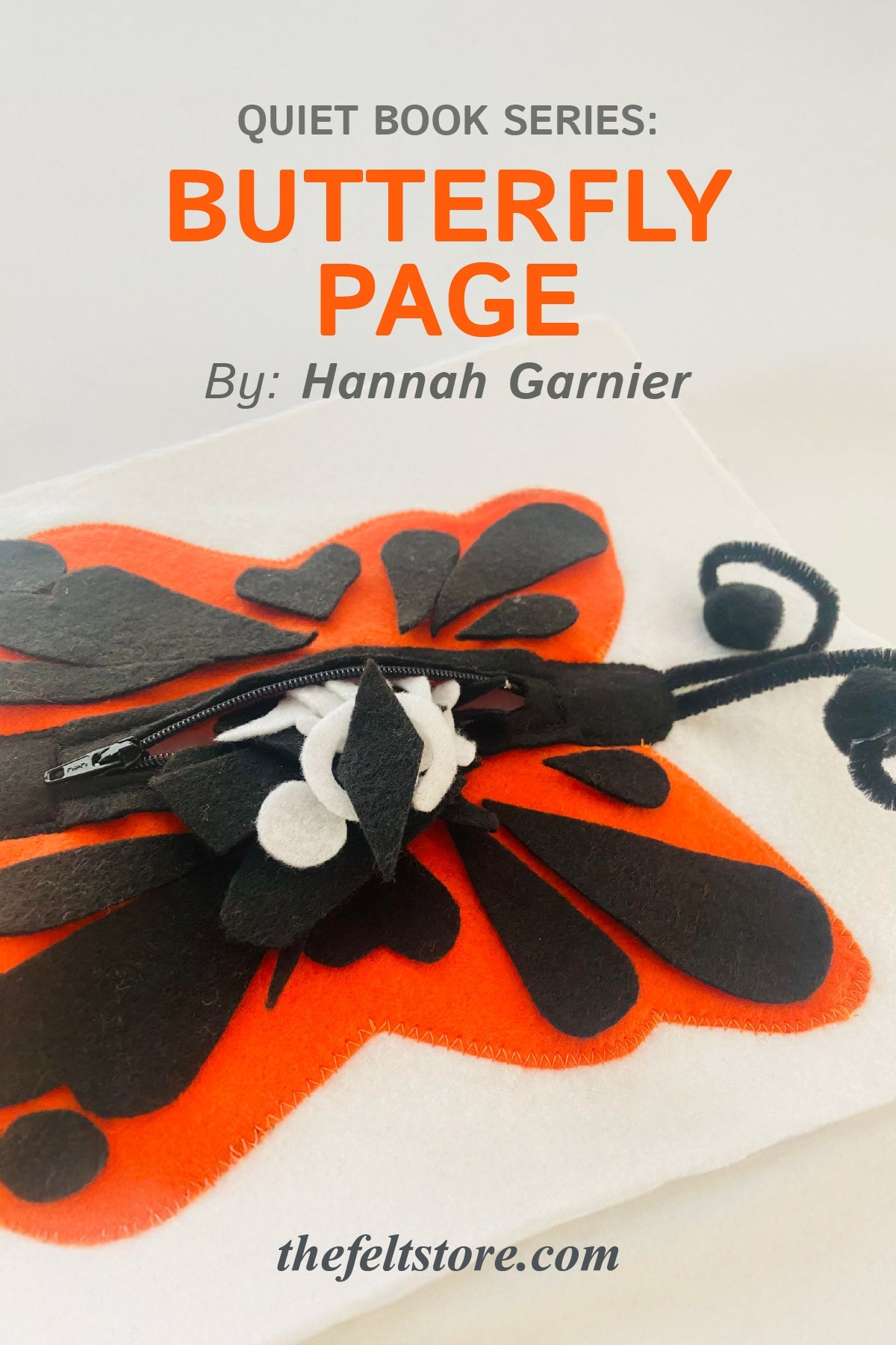 Quiet Book Series: Page 3 - Butterfly