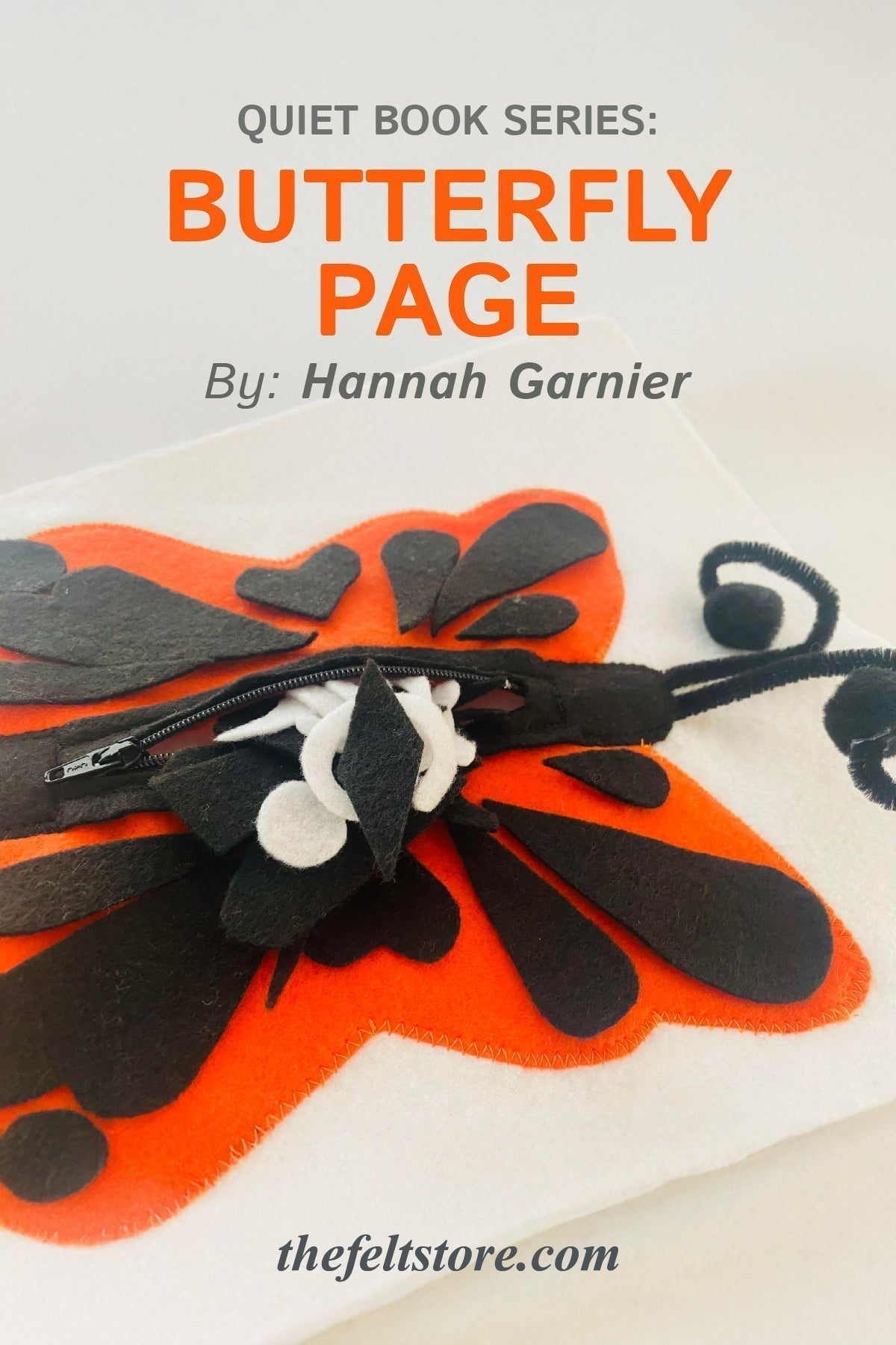 Quiet Book Series: Page 3 - Butterfly