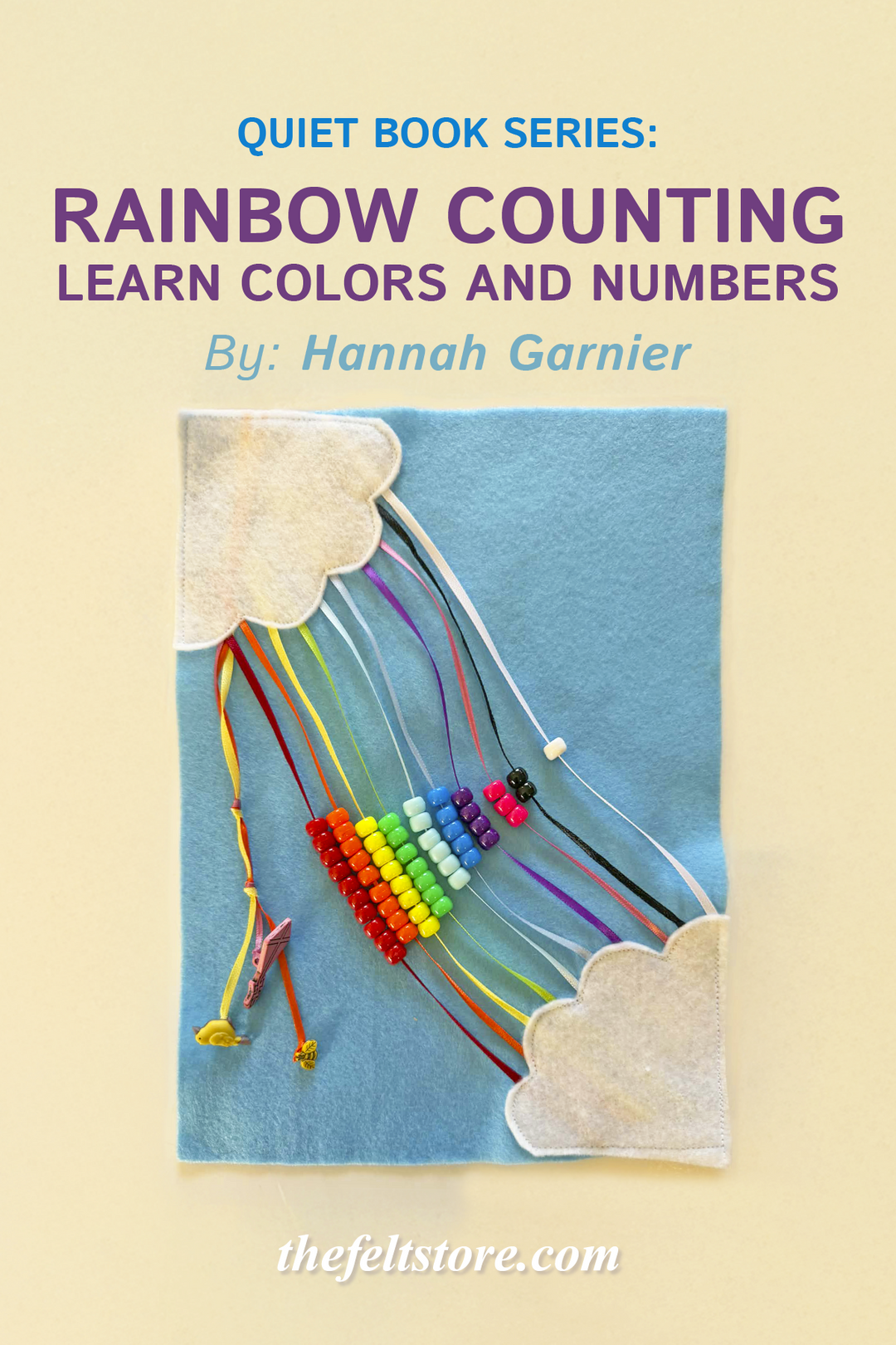 Quiet Book Series: Page 7 - Rainbow Counting - Learn Colors and Numbers