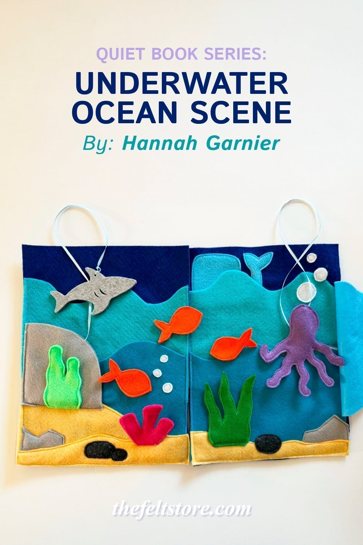 Quiet Book Series: Page 6 - Underwater Ocean Scene