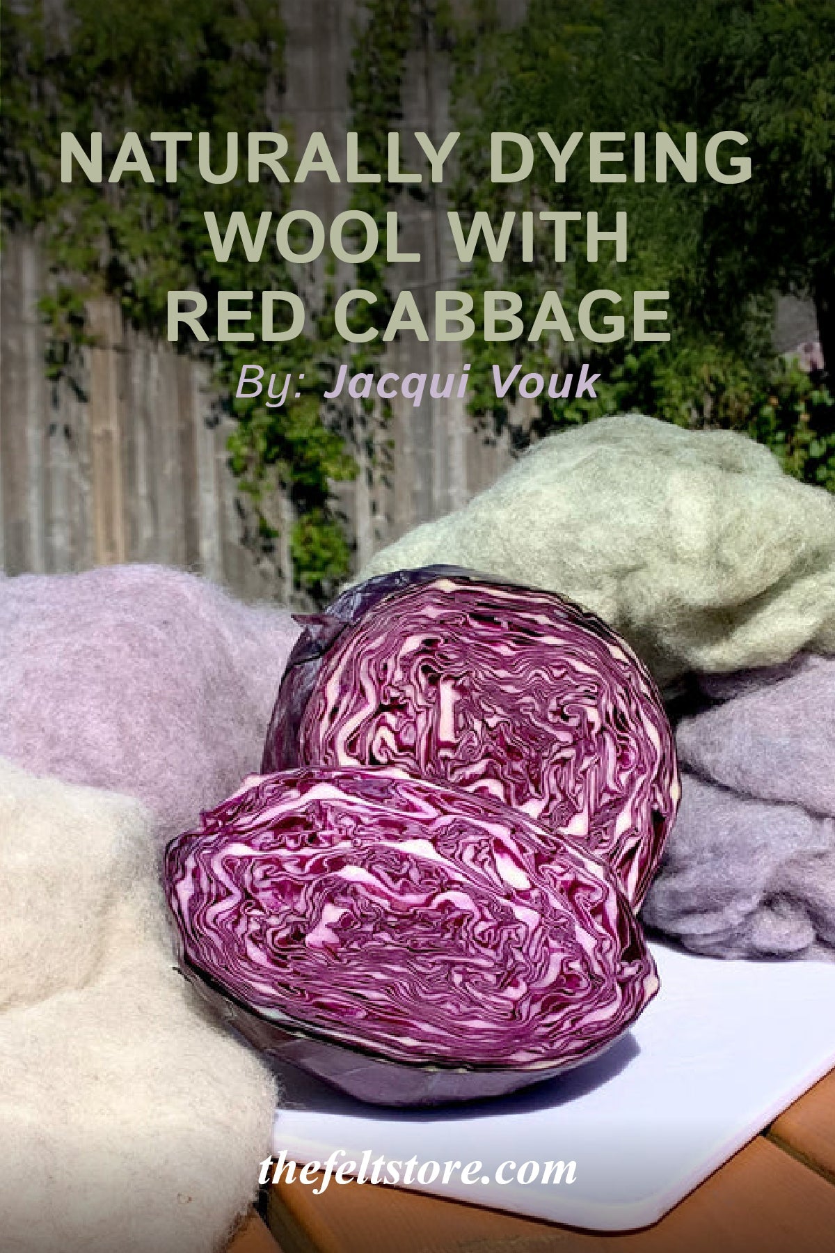 Naturally Dyeing Wool With Red Cabbage