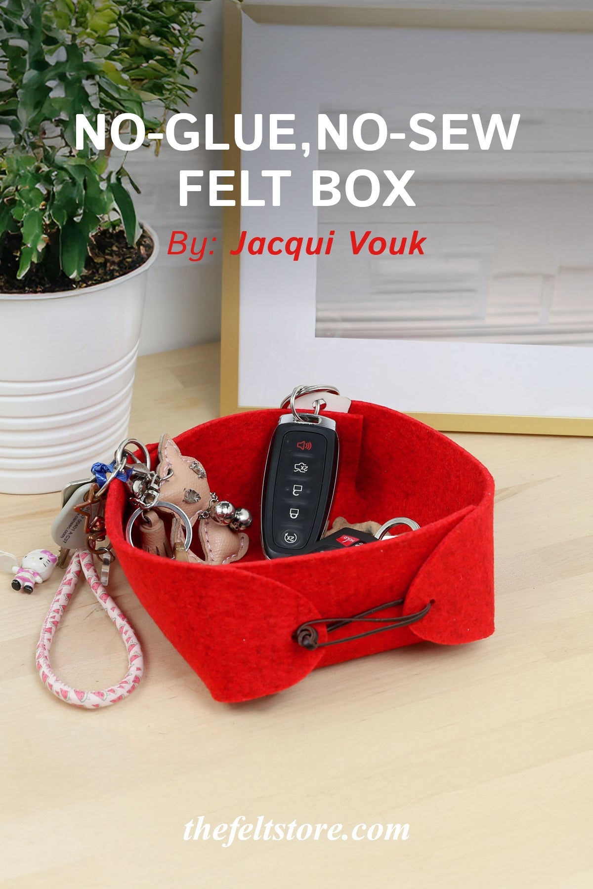 No-Glue, No-Sew Felt Box {Template}
