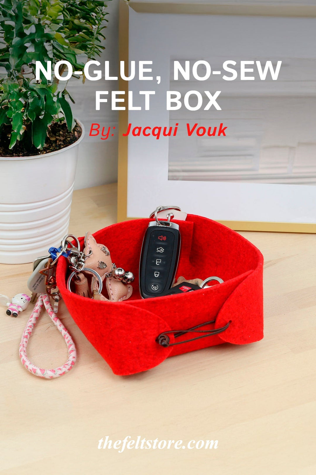 No-Glue, No-Sew Felt Box {Template}