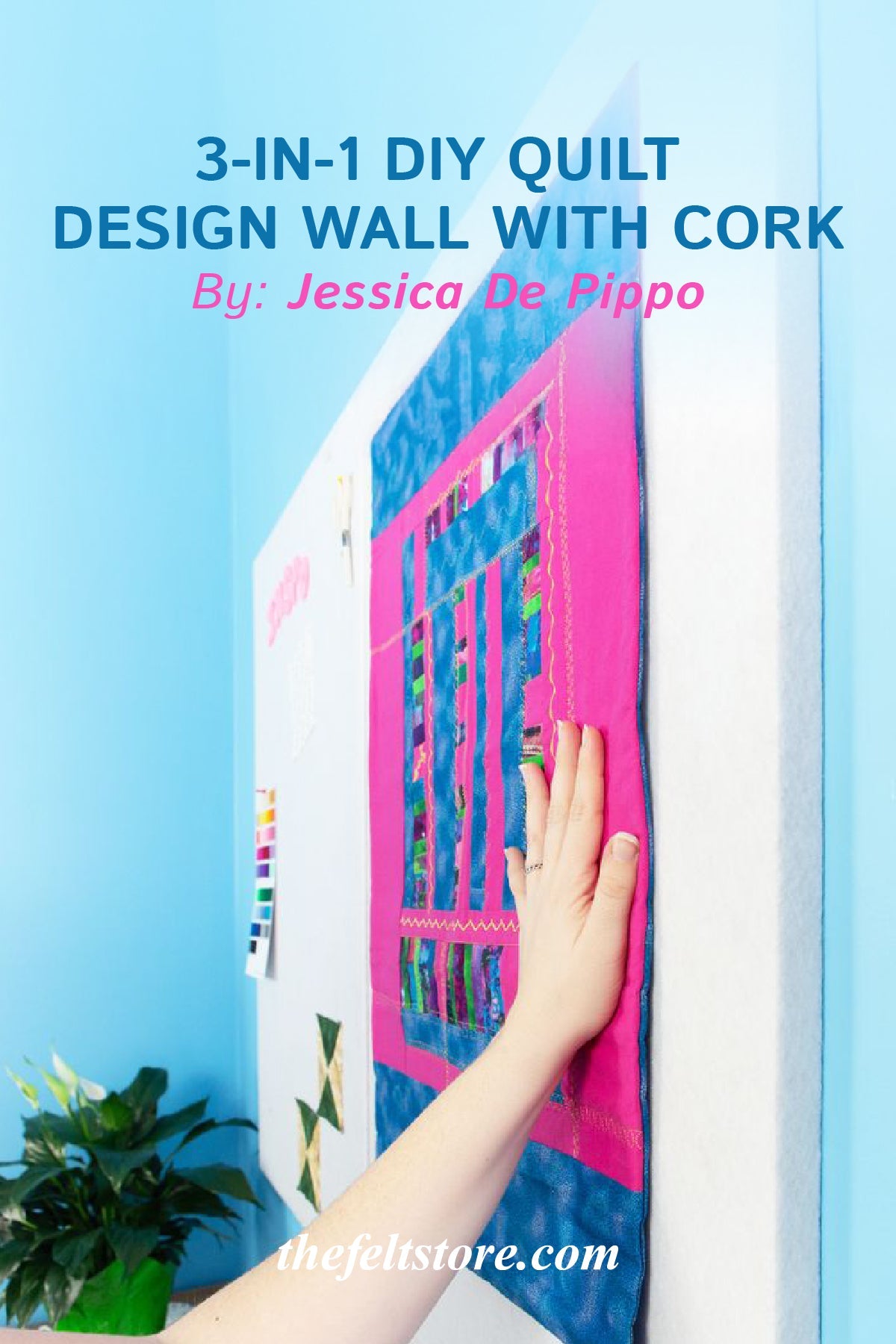 3-in-1 DIY Quilt Design Wall with Cork