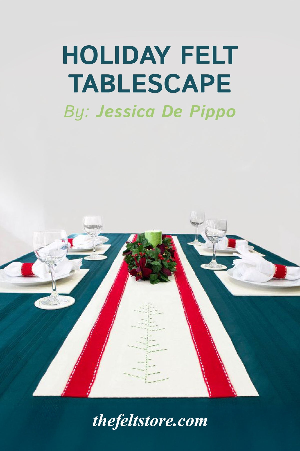 A Merry Little Felt-Mas Tablescape