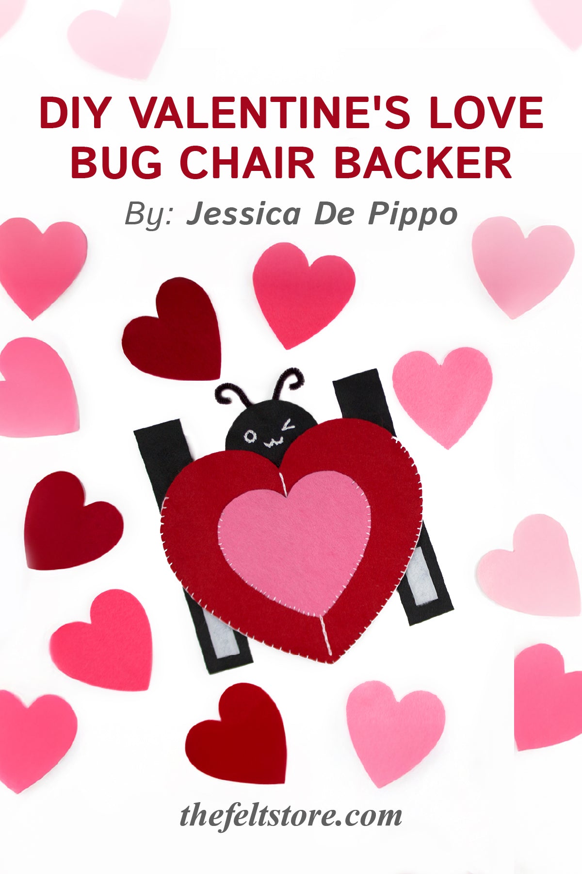 DIY Valentine's Love Bug Chair Backer {Template}