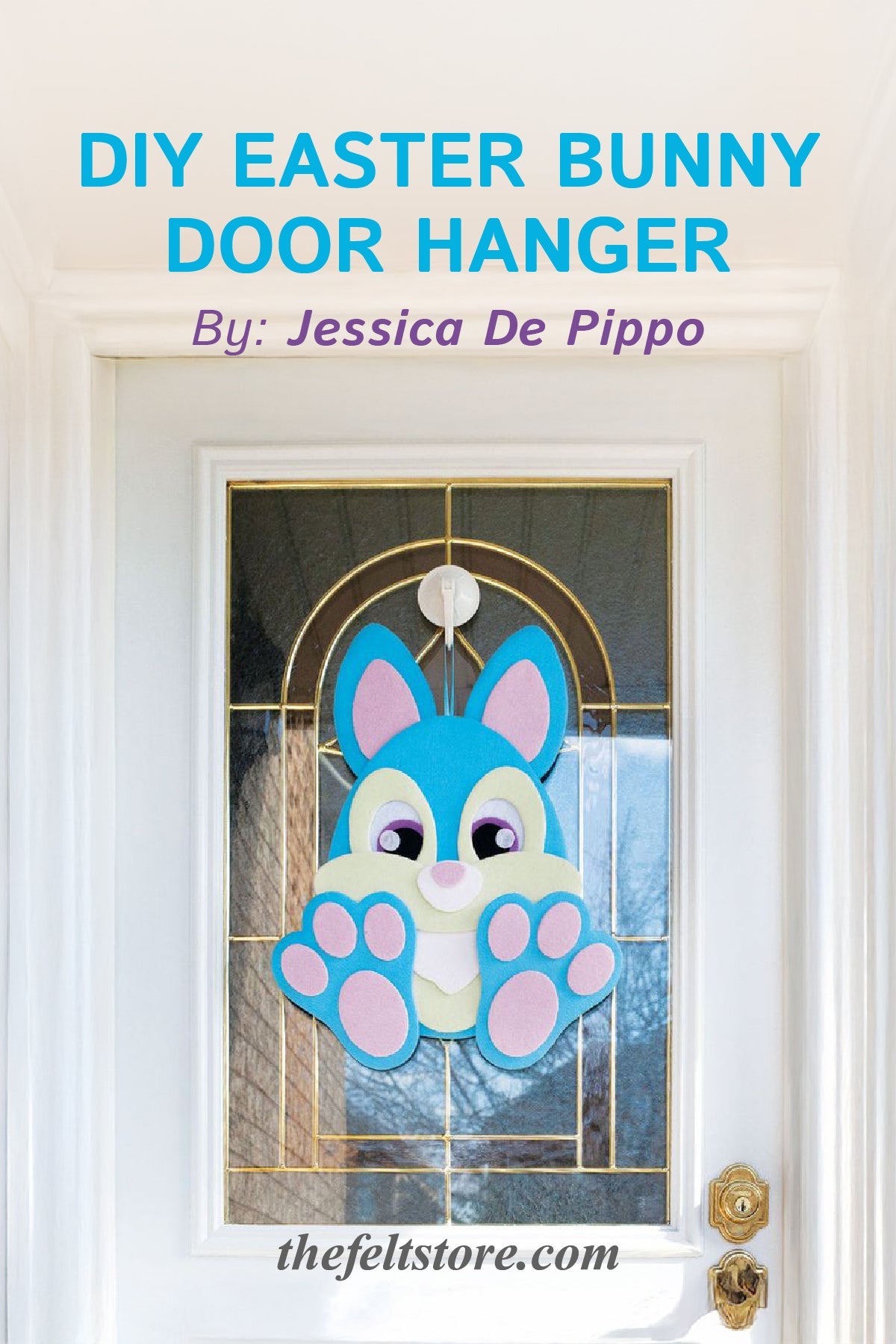 Easter Bunny Door Hanger {Template}