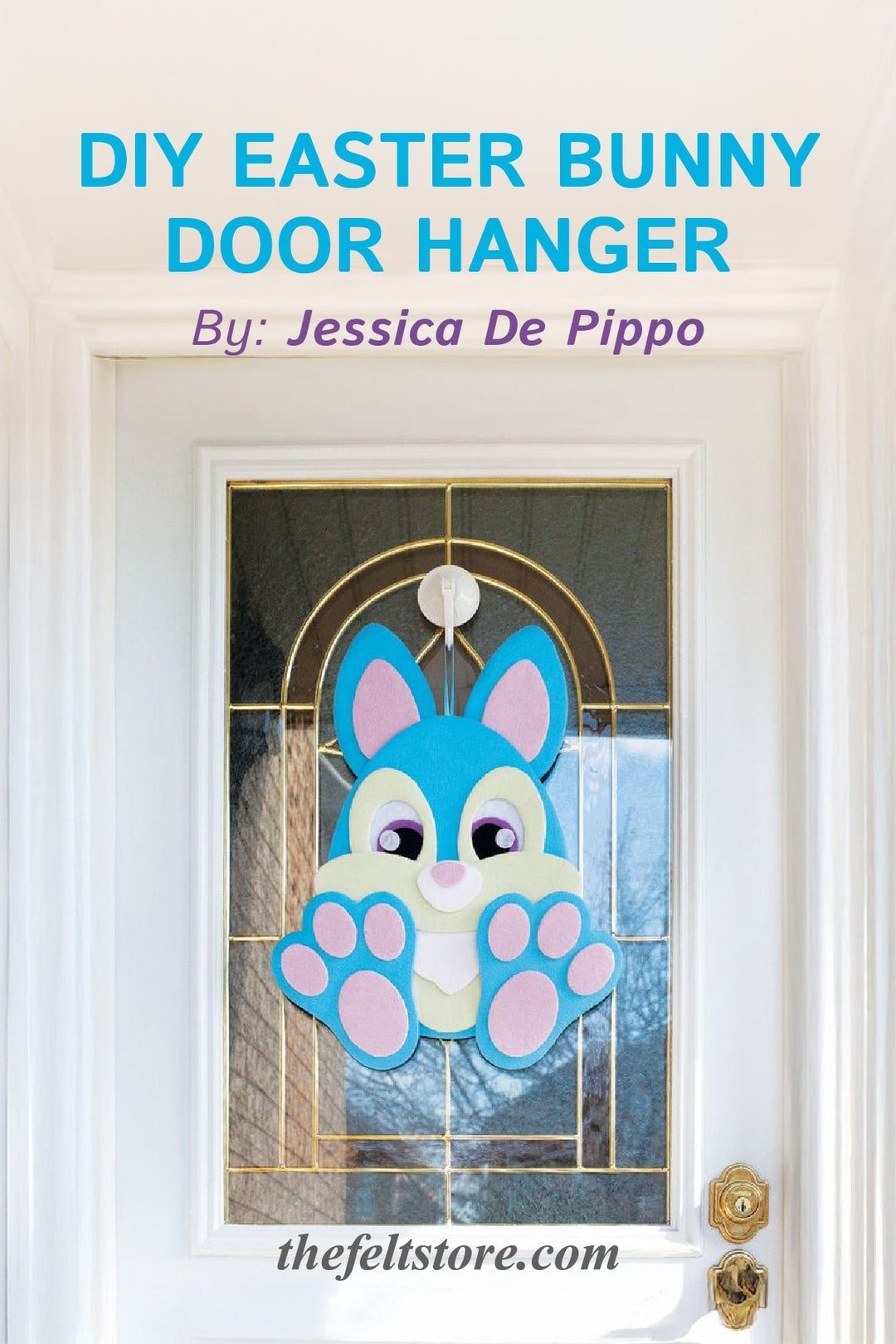 Easter Bunny Door Hanger {Template}