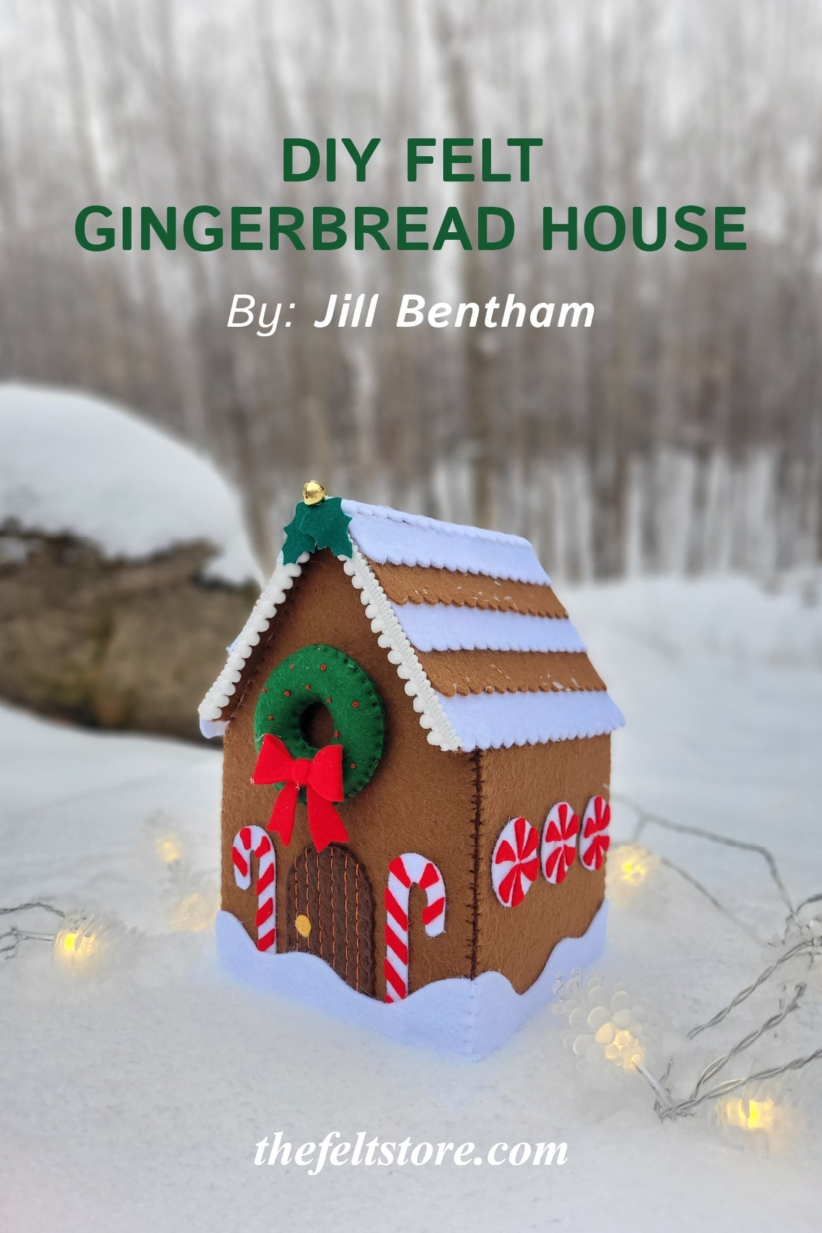 DIY Felt Gingerbread House