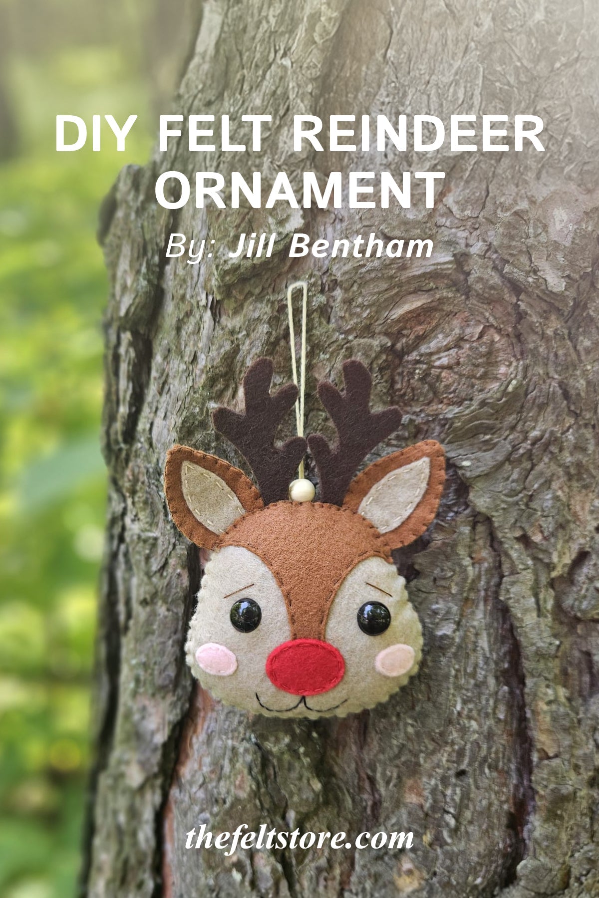 DIY Felt Reindeer Ornament