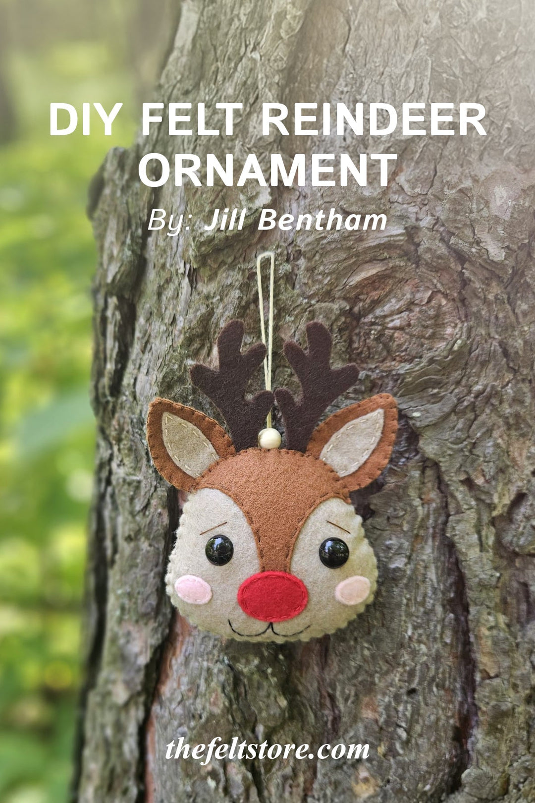 DIY Felt Reindeer Ornament