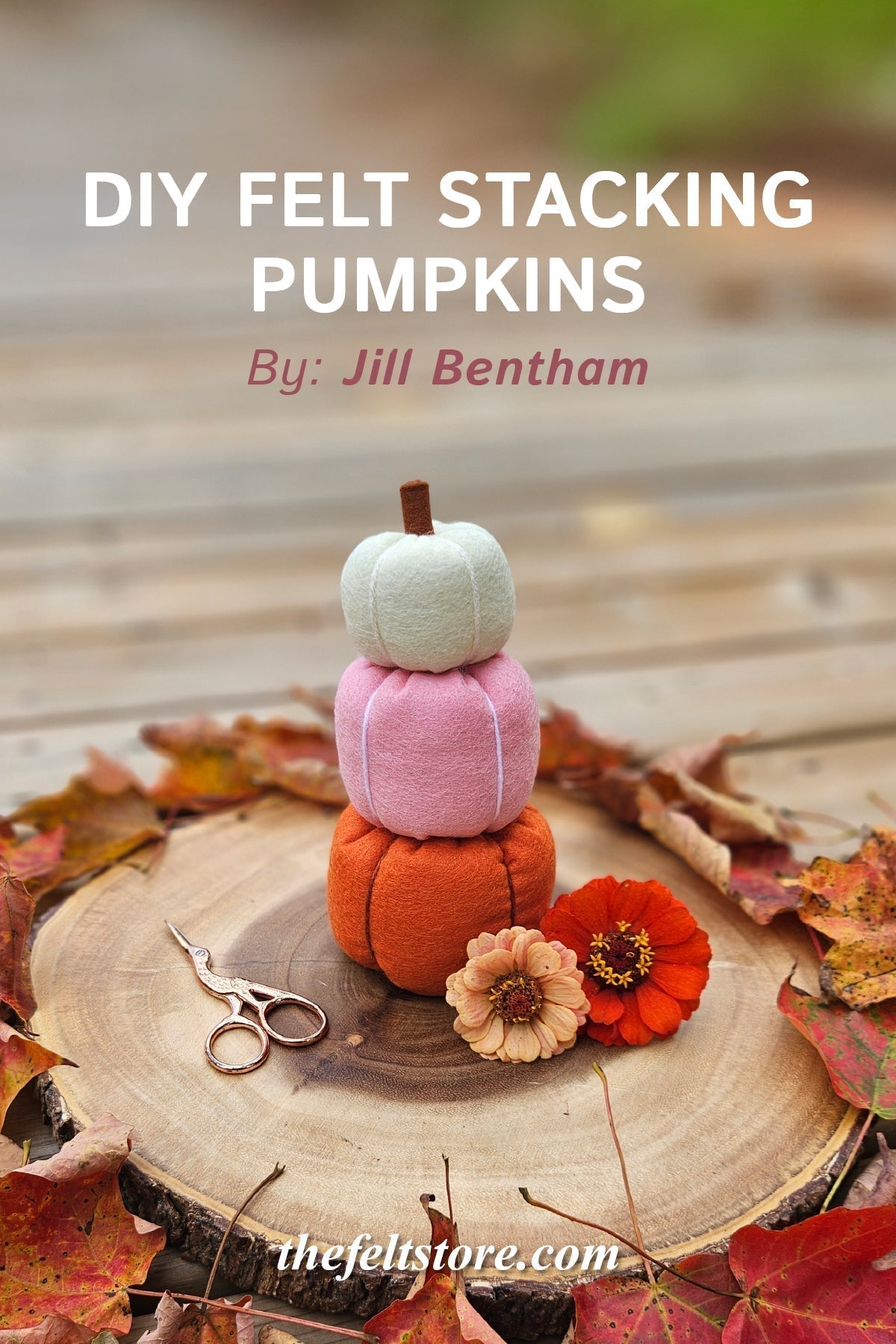 DIY Felt Stacking Pumpkins