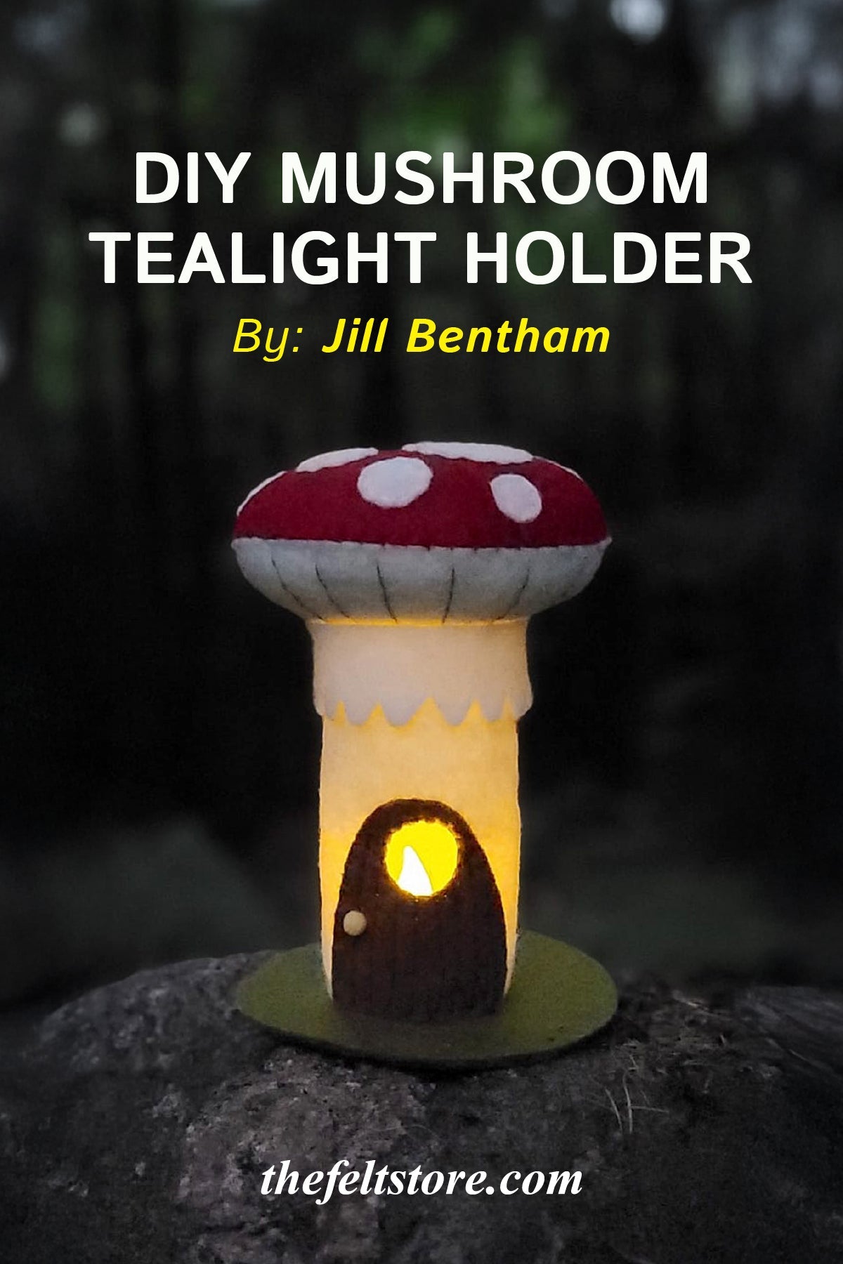 DIY Mushroom Tealight Holder