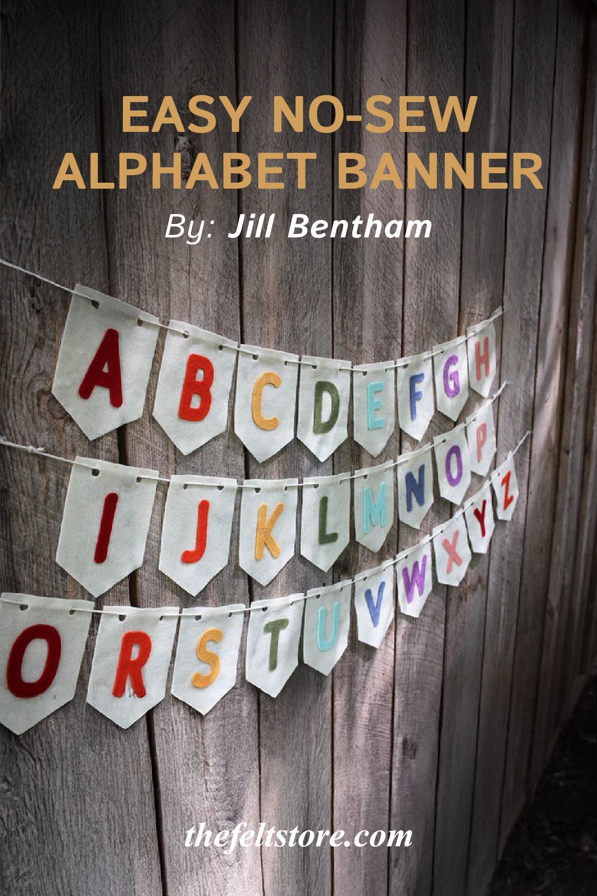 Easy No-Sew Alphabet Banner