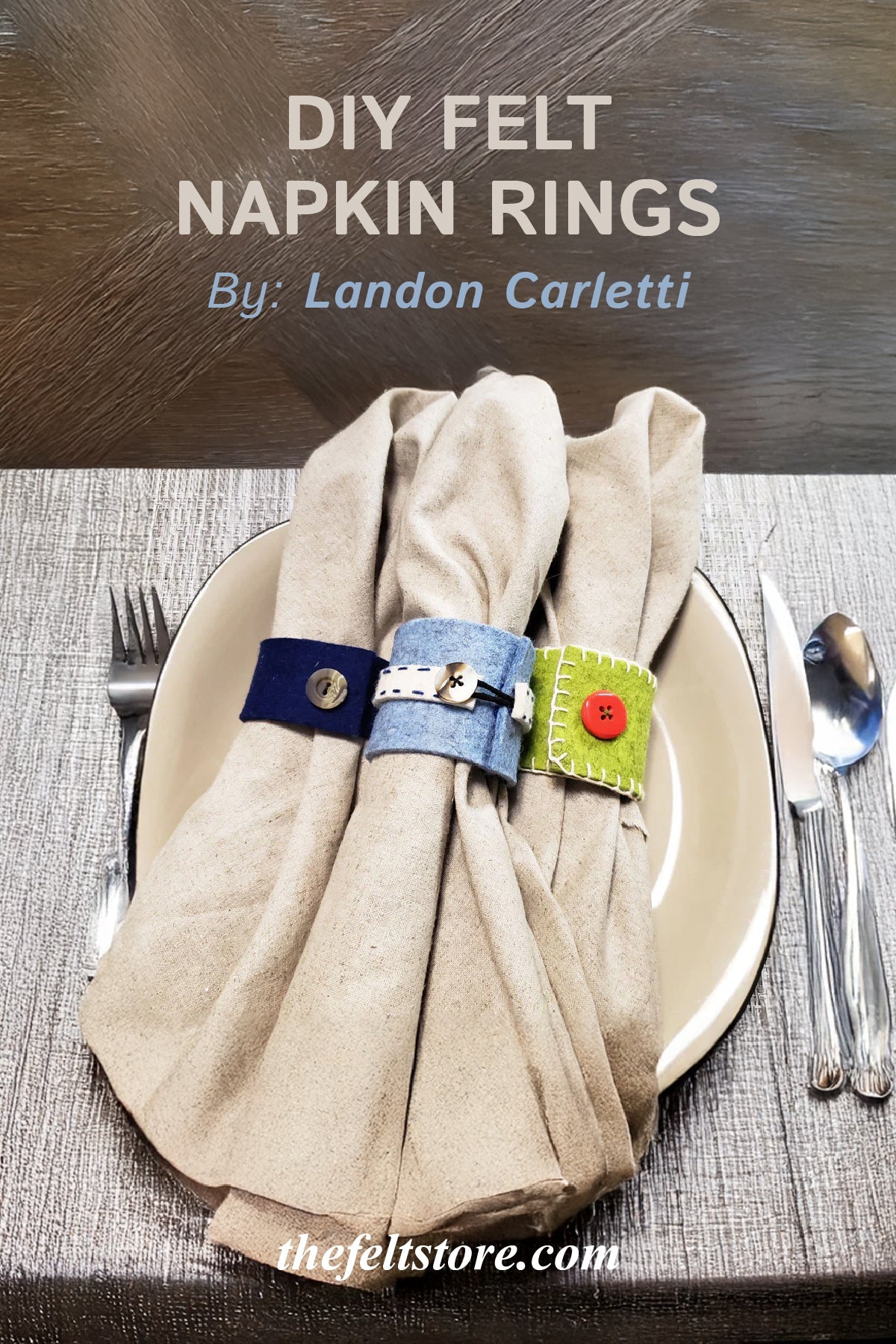 DIY Felt Napkin Rings
