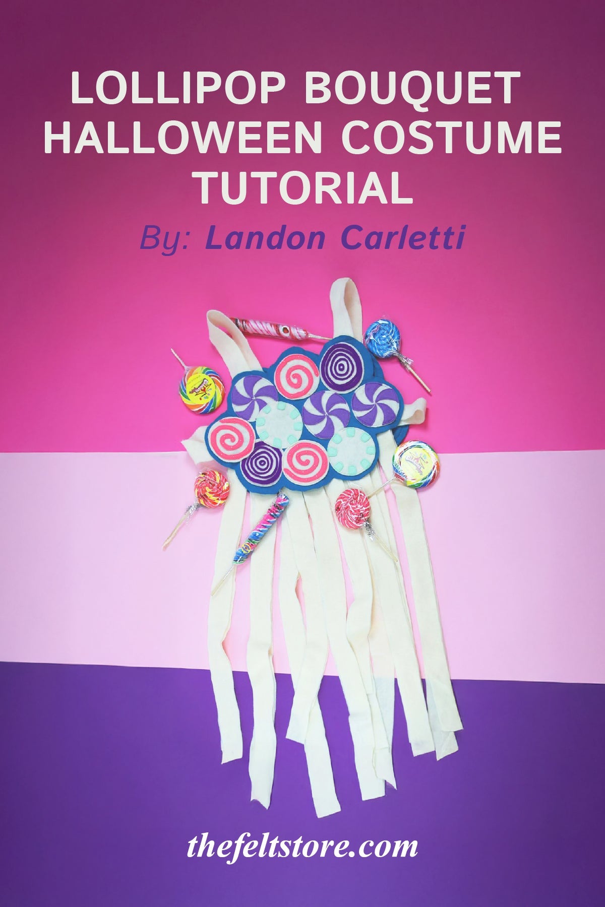 Lollipop Bouquet Halloween Costume Tutorial {Template}