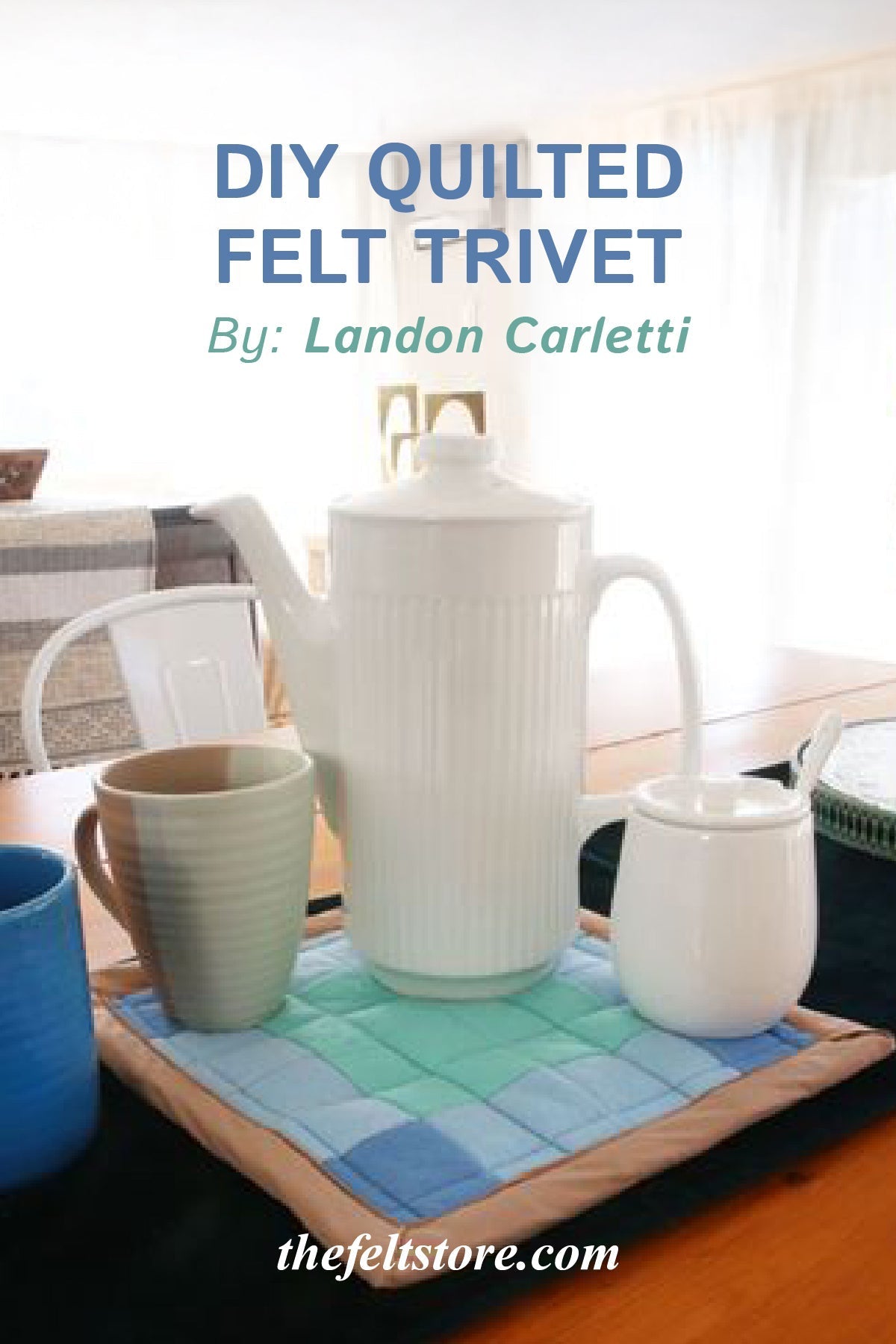 DIY Quilted Felt Trivet
