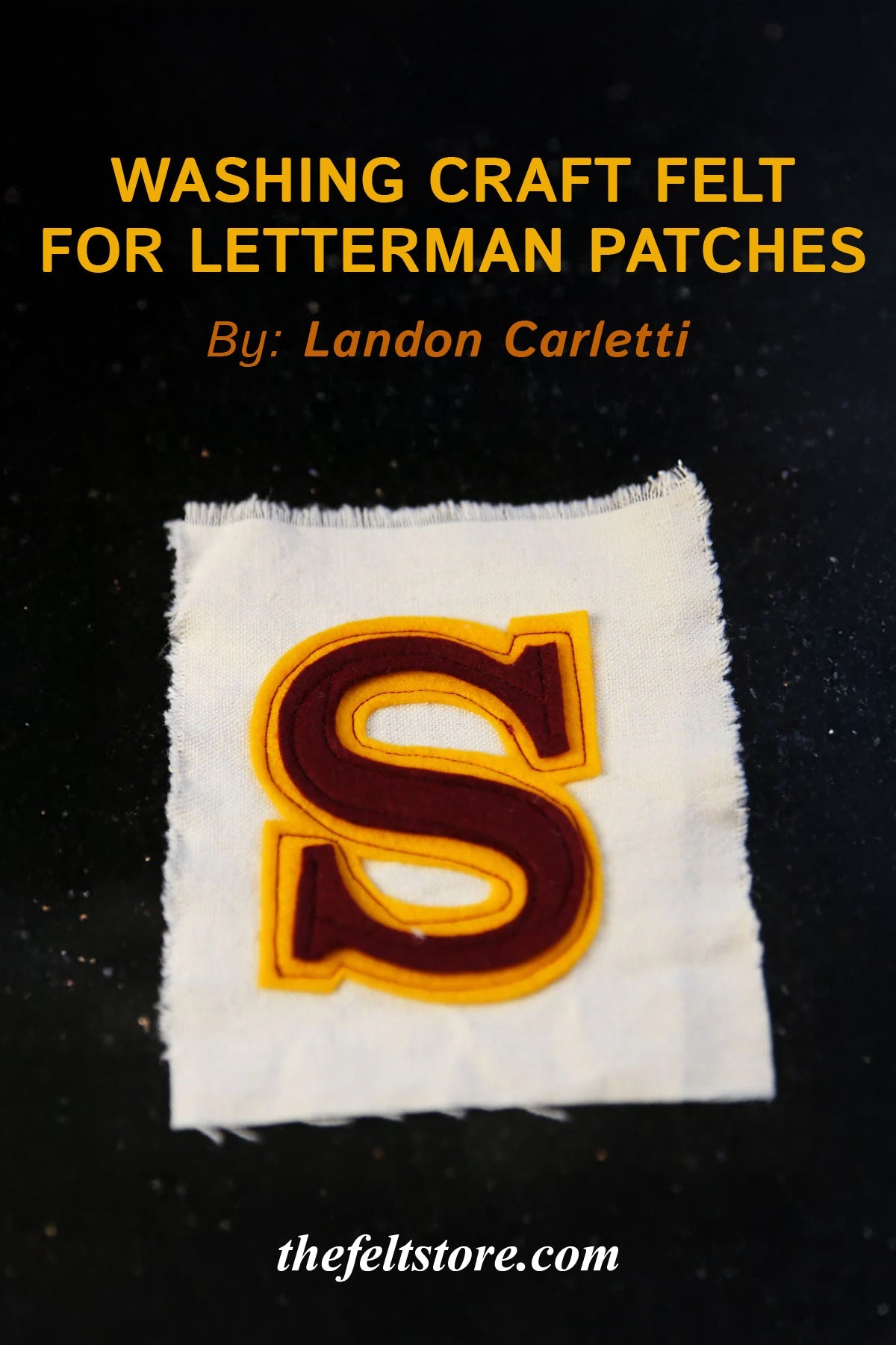 Washing Craft Felt for Letterman Patches