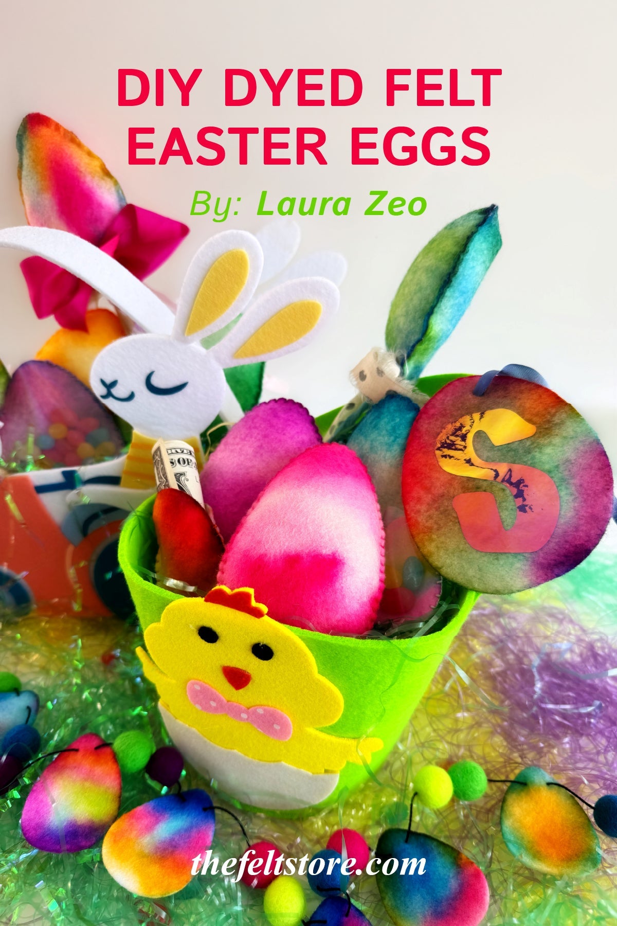 DIY Dyed Felt Easter Eggs