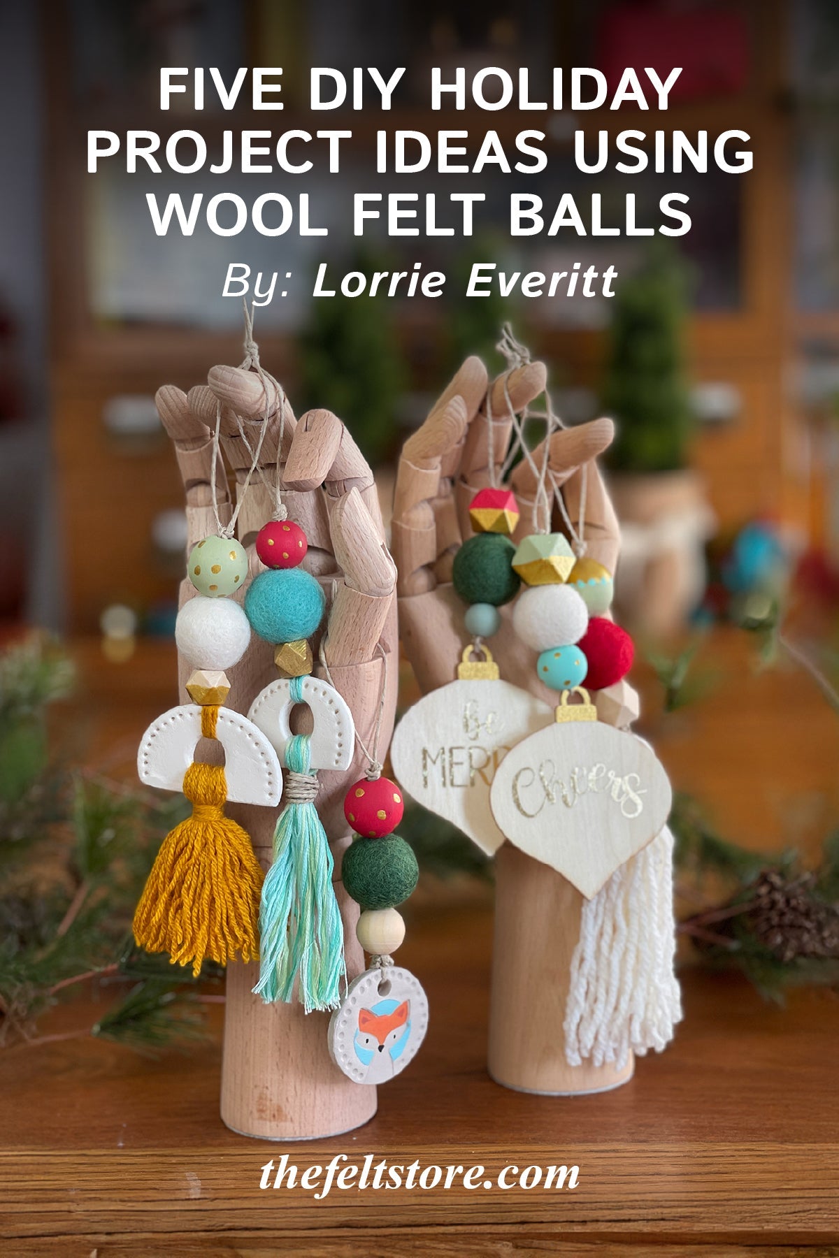 Five DIY Holiday Project Ideas Using Wool Felt Balls
