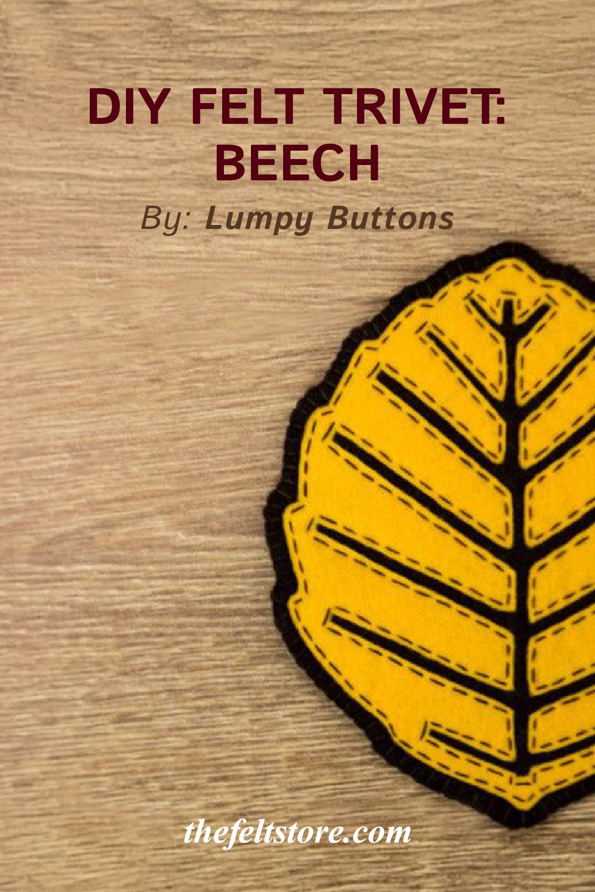 DIY Felt Trivet- Beech