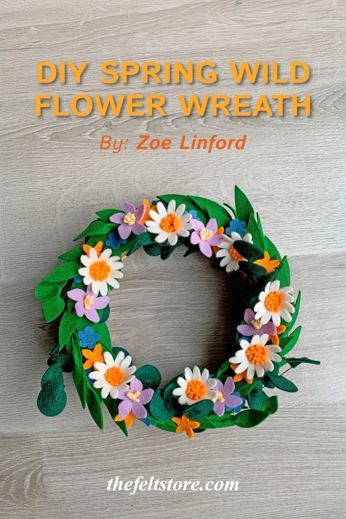 DIY Spring Wild Flower Wreath
