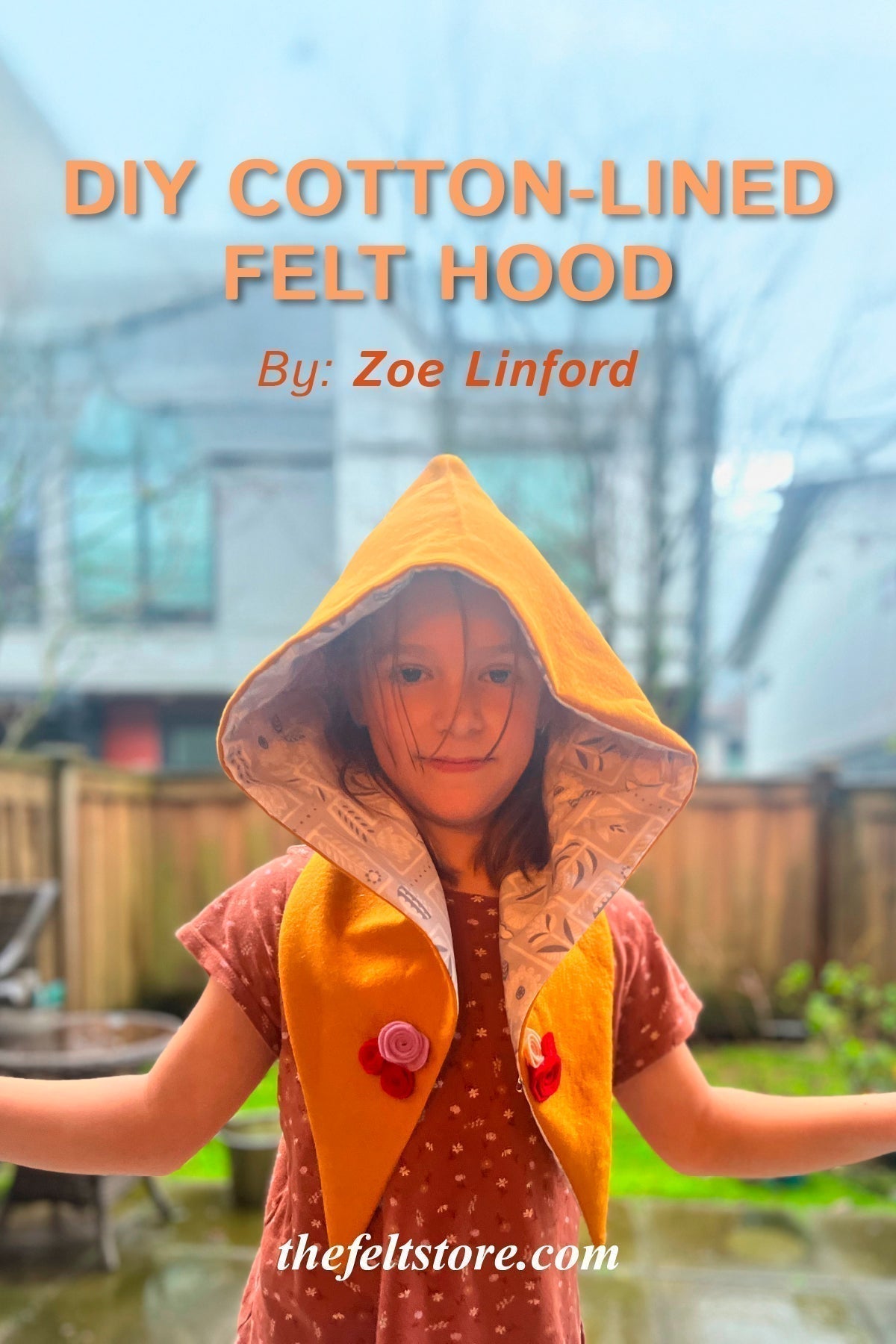 DIY Cotton-Lined Felt Hood