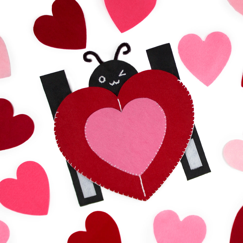 DIY Valentine's Love Bug Chair Backer {Template}