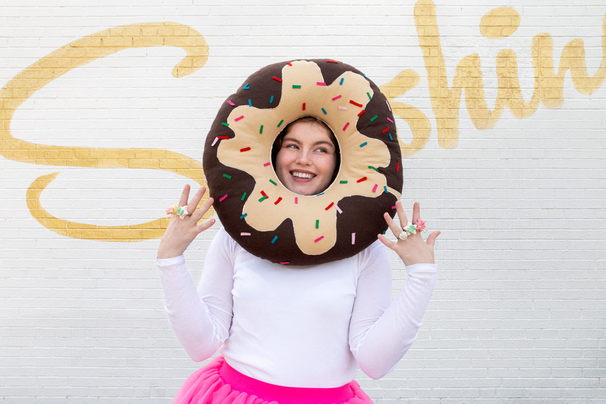 DIY Donut Halloween Costume Headpiece {Template}