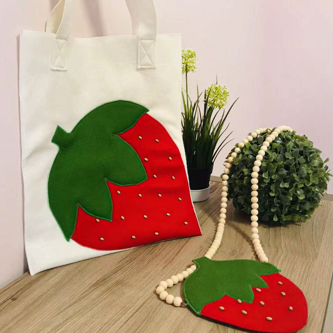 DIY Mommy and Me Strawberry Bags {Template}