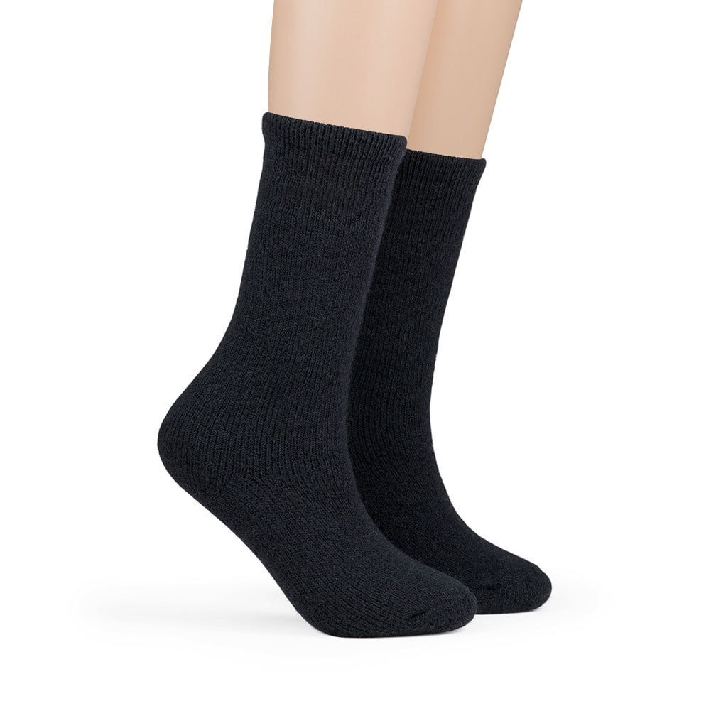 Women's Thermal Wool Socks - Black, Denim, Gray (1241C01), 3 Pack - FINAL SALE