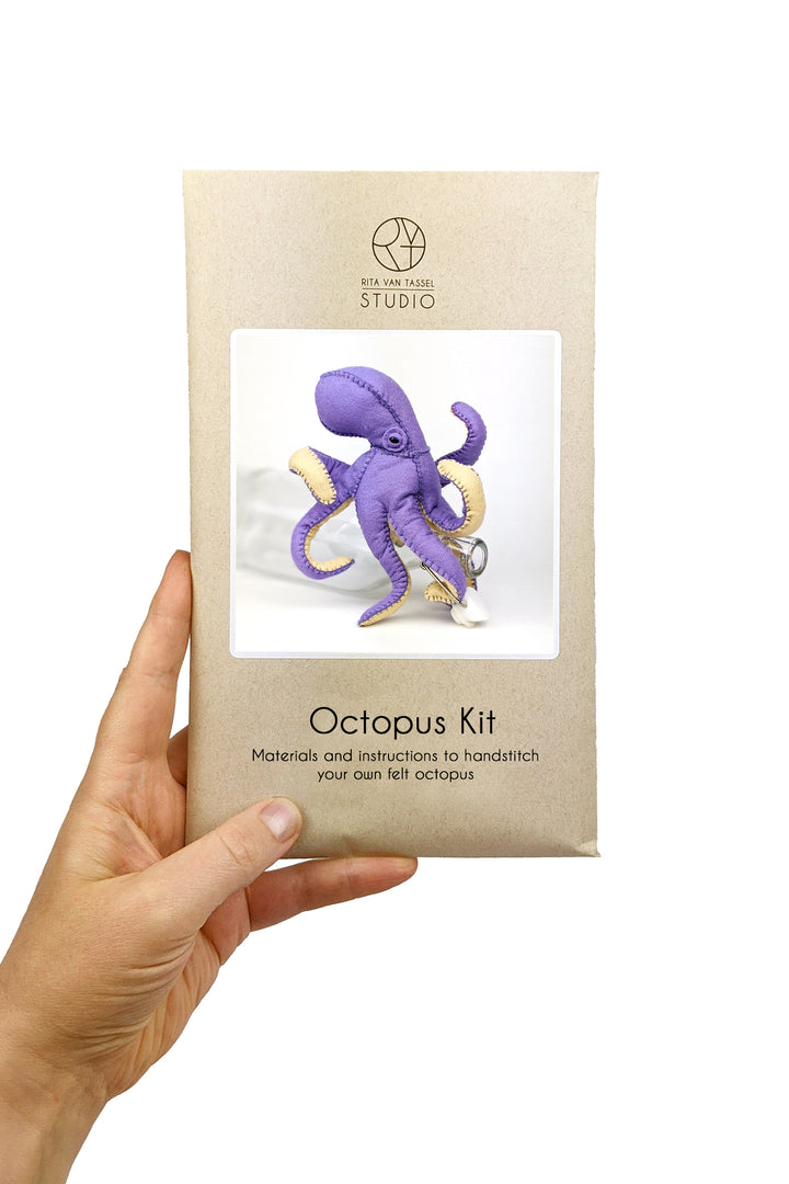 Octopus Hand Stitching Felt Kit