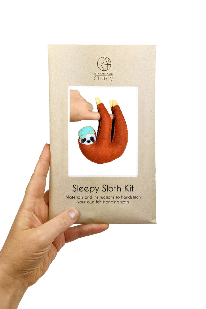 Sleepy Sloth Hand Stitching Felt Kit