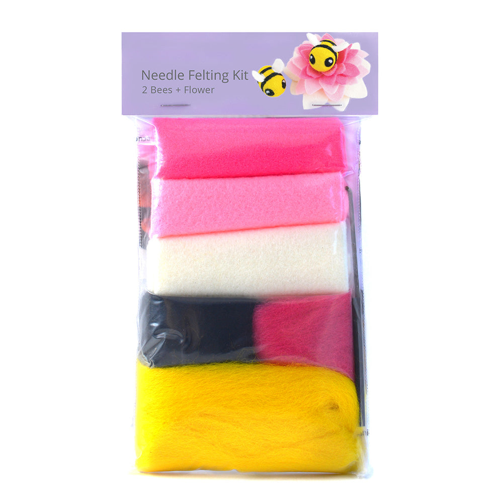 Bees and Flower Needle Felting Kit