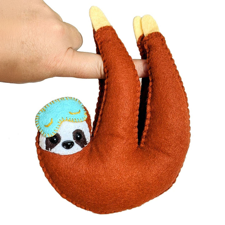 Sleepy Sloth Hand Stitching Felt Kit