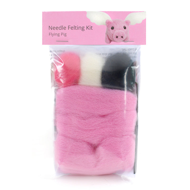 Flying Pig Needle Felting Kit