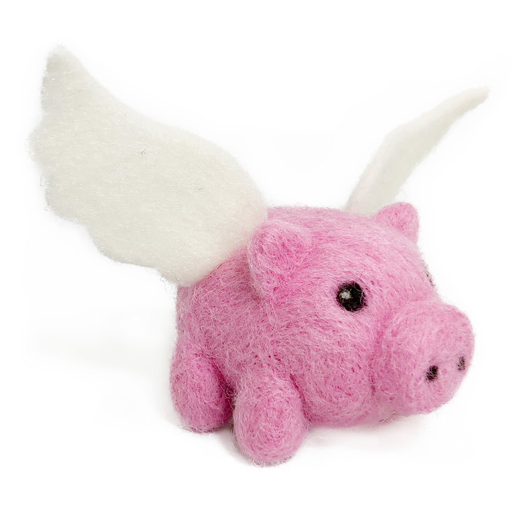 Flying Pig Needle Felting Kit