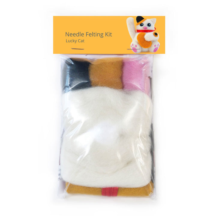 Lucky Cat Needle Felting Kit